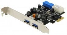 Контроллер ST-Lab, PCI-E x1, U-780, 2 ext (USB3.0) + 2 int   (USB3.0)