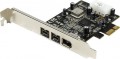 Контроллер ST-Lab, PCI-E x1, F-301, 3 ext (IEEE1394a+2IEEE1394b)